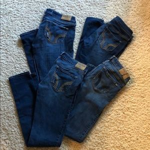Hollister jeans 4 pair bundle size: 26/29 BTS lot